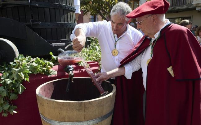 Olite disfruta de su fiesta de la vendimia