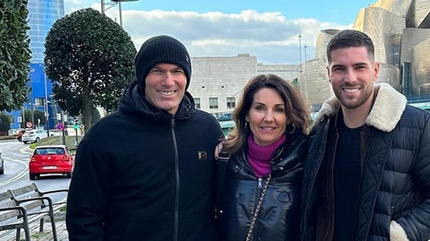 Zidane y su familia en Bilbao