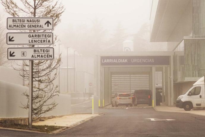 Acceso a las Urgencias de Txagorritxu.