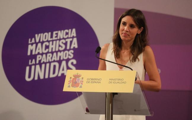 La ministra de Igualdad Irene Montero. La ministra de Igualdad Irene Montero.