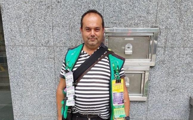 Gregorio García Sánchez vendió los cupones premiados en el barrio de Adurza