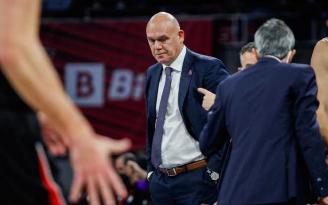 Neven Spahija, durante un partido de esta temporada