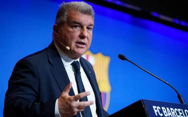 El presidente del FC Barcelona, Joan Laporta.