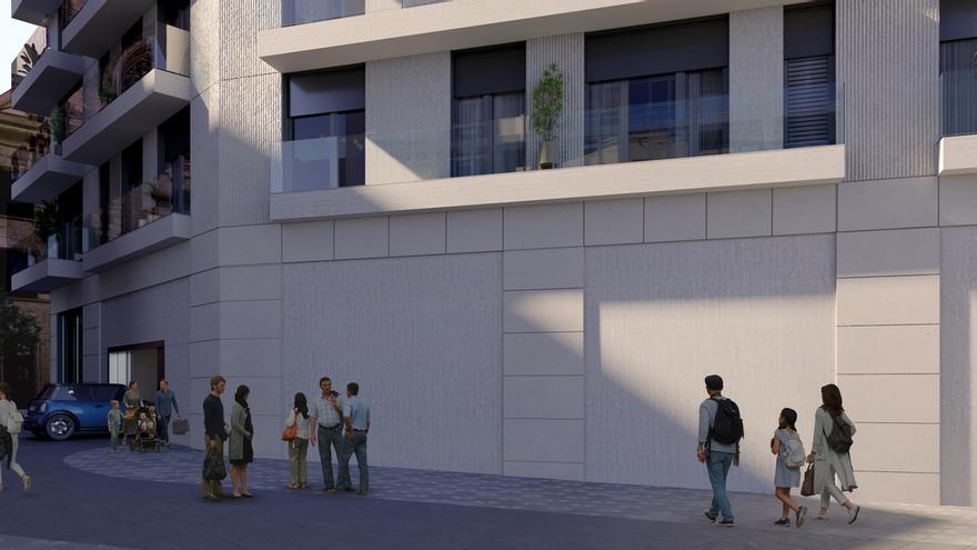 Infograf&iacute;a de la salida de la nueva calle a Hurtado de Am&eacute;zaga.