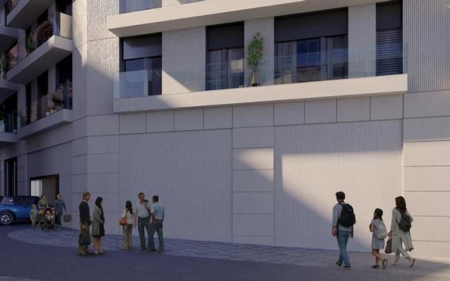 Infograf&iacute;a de la salida de la nueva calle a Hurtado de Am&eacute;zaga.