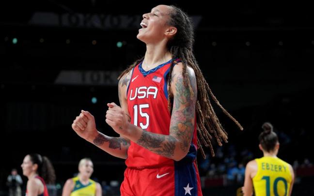 La jugadora de baloncesto estadounidense Brittney Griner. La jugadora de baloncesto estadounidense Brittney Griner.