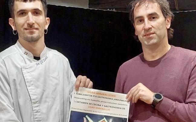 Jon Gil y el alcalde.