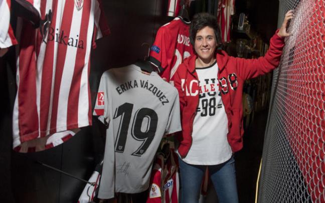 Erika Vázquez, jugadora del Athletic de Bilbao