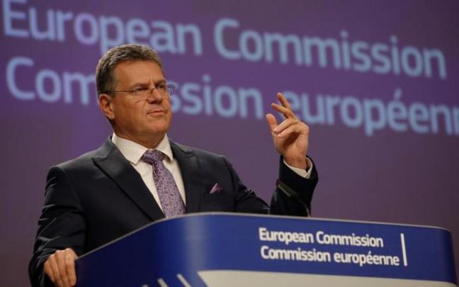 El vicepresidente de la Comisión Europea, Maros Sefcovic.