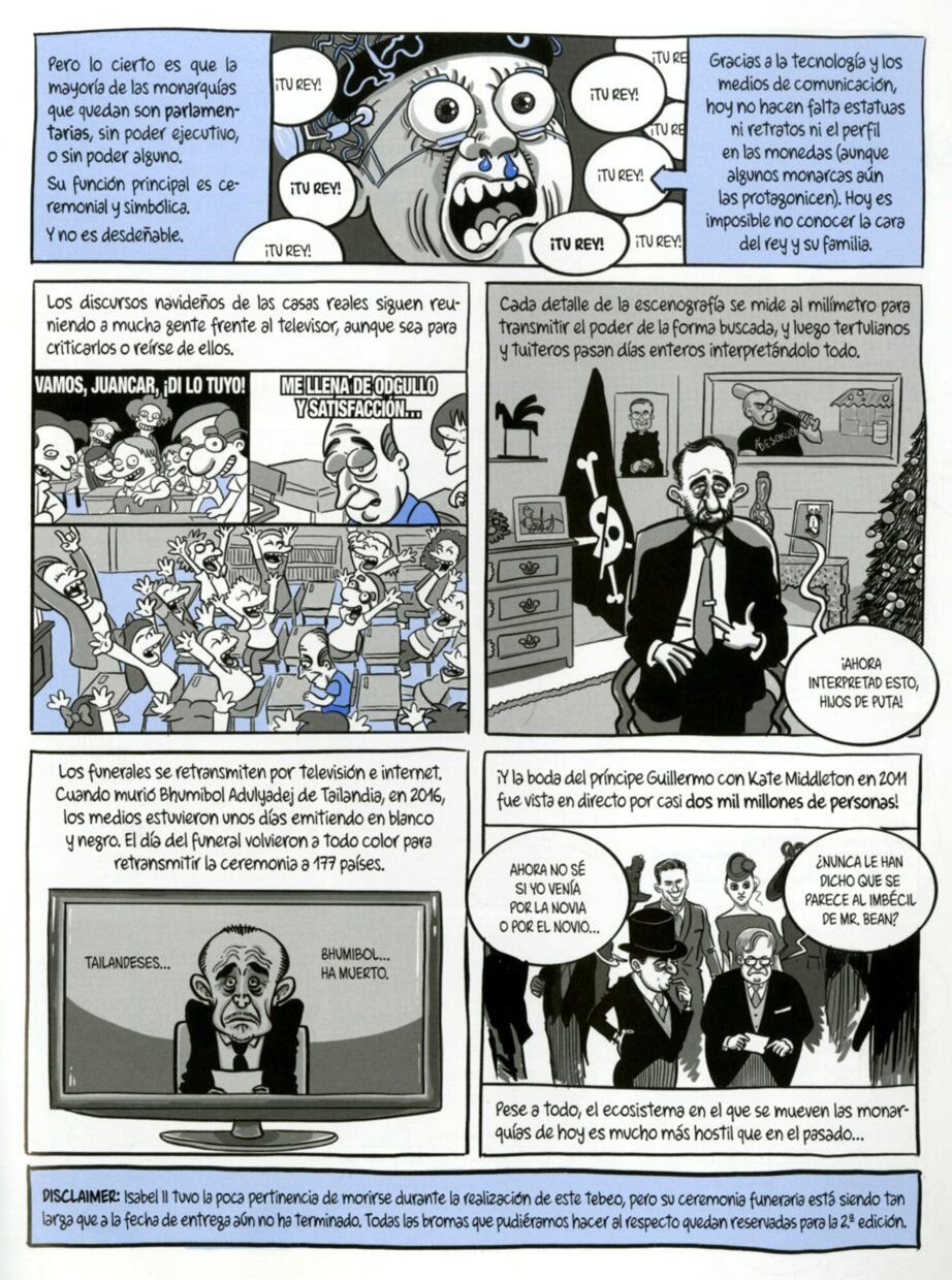 Reproducción de una de las páginas del cómic.