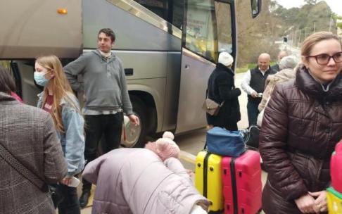 Refugiados llegados de Ucrania.