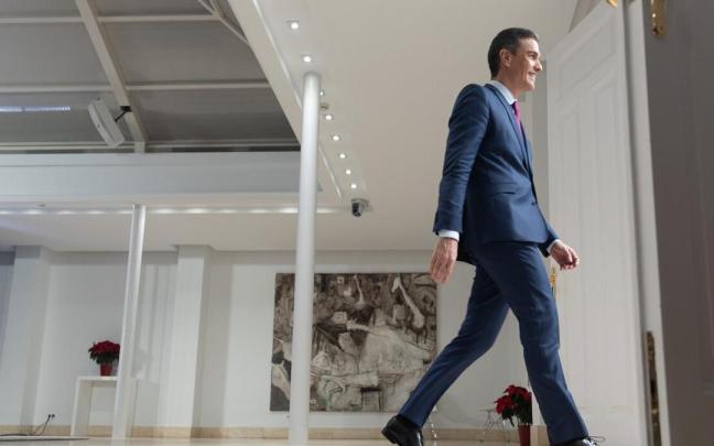 Pedro Sánchez, en La Moncloa. Pedro Sánchez, en La Moncloa.