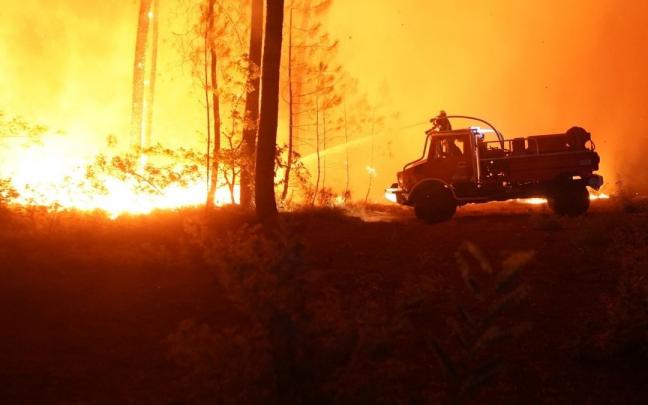 Fuego en Gironda y Las Landas.