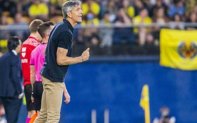 Imanol, durante un partido contra el Villarreal.