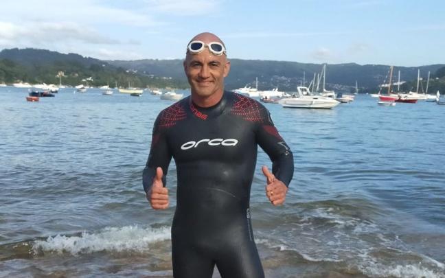 Peio Ormaz&aacute;bal, en la localidad de Redes, donde suele salir a entrenar.