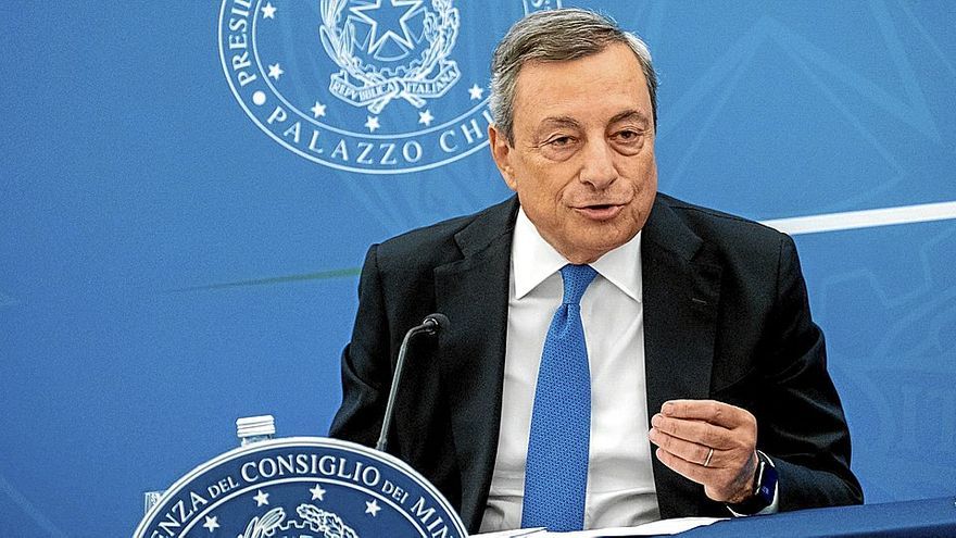 El primer ministro italiano, Mario Draghi, en una conferencia de prensa el pasado viernes. | FOTO: E.P.