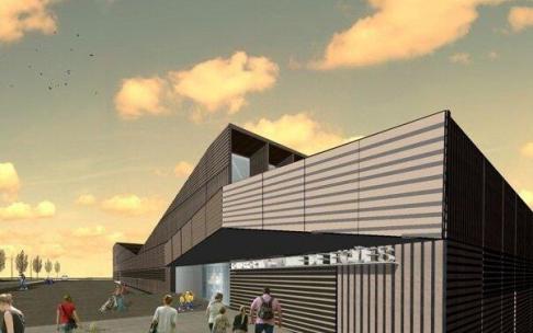 Recreación del polideportivo.