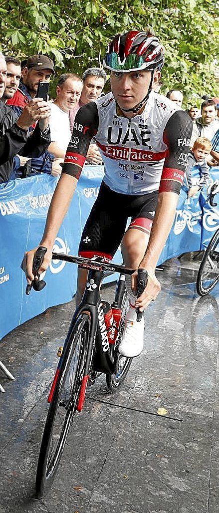 Pogacar, en la salida. | FOTO: EFE