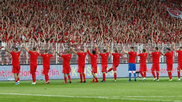 Los jugadores del Union Berlin.