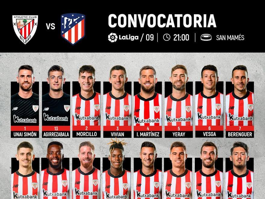 Convocatoria del Athletic