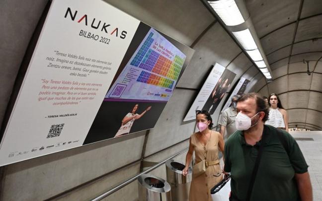 La exposición 'Naukas Bilbao 2022' está ya instalada en la estación de Moyúa de Metro Bilbao La exposición 'Naukas Bilbao 2022' está ya instalada en la estación de Moyúa de Metro Bilbao