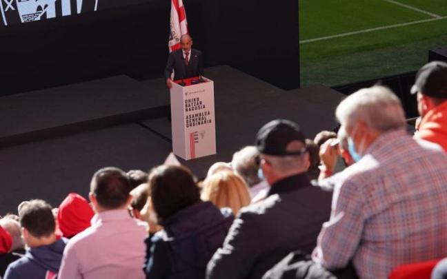 Aitor Elizegi, en la Asamblea General del pasado 23 de octubre