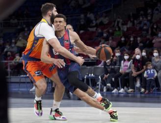 Baldwin, en el partido contra el Valencia Basket.