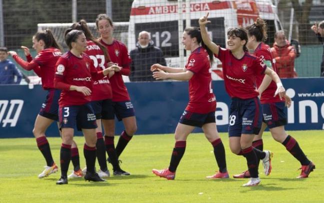 Las jugadoras celebran el gol de Vilariño en el encuentro de la jornada pasada ante el Zaragoza. Las jugadoras celebran el gol de Vilariño en el encuentro de la jornada pasada ante el Zaragoza.