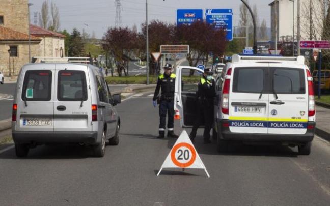 Control de la Policía Local de Vitoria.
