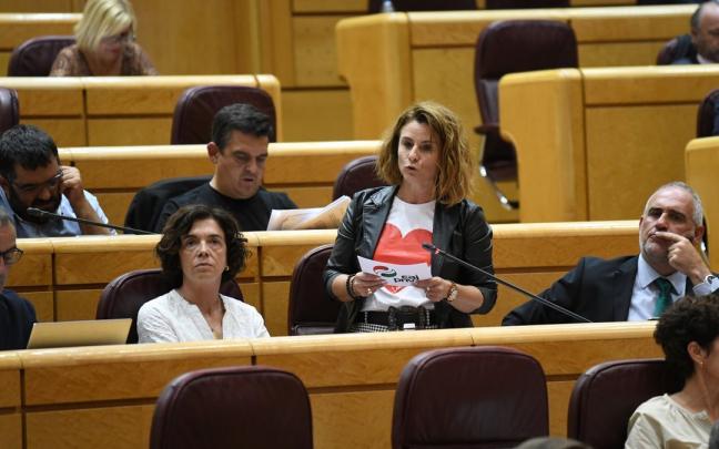 Almudena Otaola, durante su intervención en el Senado Almudena Otaola, durante su intervención en el Senado
