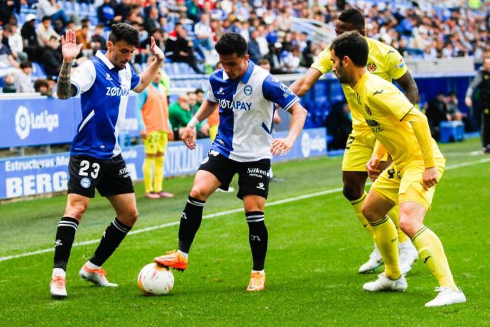 Manu García, ante el Villarreal.