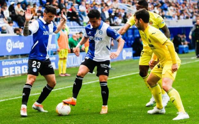 Manu García, ante el Villarreal.