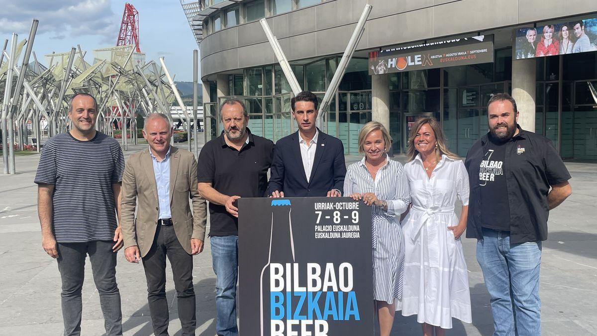 Un momento de la presentación de la próxima edición de la Bilbao Bizkaia Beer.