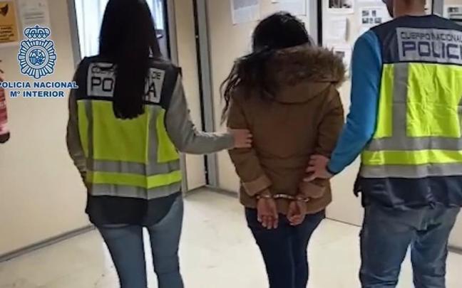 La mujer detenida en Ciudad Lineal.