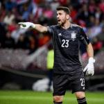 Unai Simón, durante un partido de la UEFA Nations League.