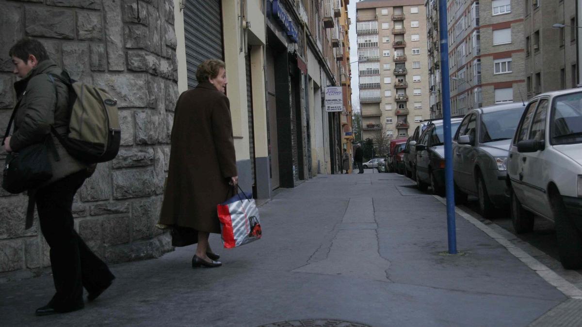 Imagen de archivo de la calle Santa Lucía de Vitoria-Gasteiz