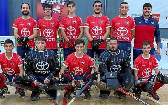 Plantilla del Aurrera de Vitoria de hockey patines. Plantilla del Aurrera de Vitoria de hockey patines.