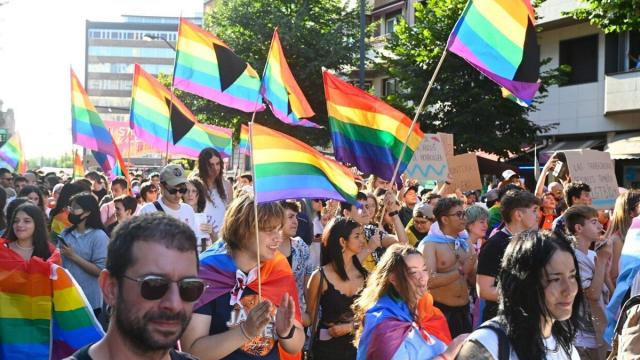 Manifestación en contra de la homofobia. Manifestación en contra de la homofobia.