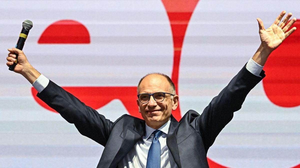 Enrico Letta lidera el Partido Demócrata, segunda formación en intención de voto según los sondeos.