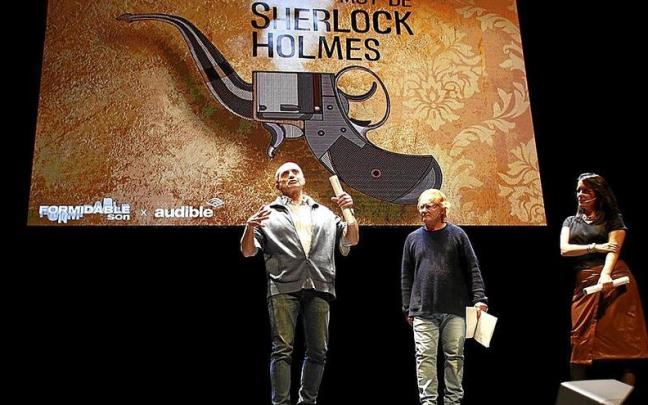 ‘Holmes’ toma voz y cuerpo en el escenario de Baluarte. ‘Holmes’ toma voz y cuerpo en el escenario de Baluarte.