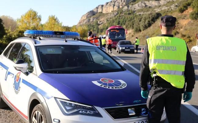 Control de la Ertzaintza.