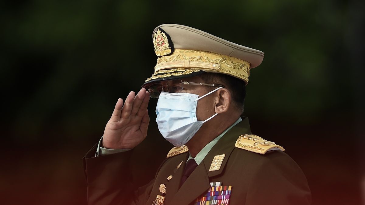 El jefe de la junta militar de Birmania, Min Aung Hlaing.