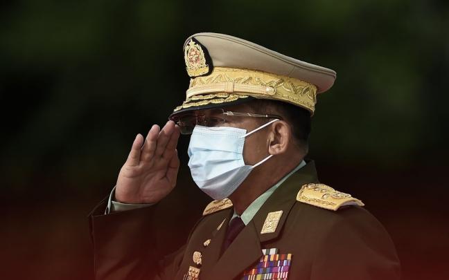 El jefe de la junta militar de Birmania, Min Aung Hlaing. El jefe de la junta militar de Birmania, Min Aung Hlaing.