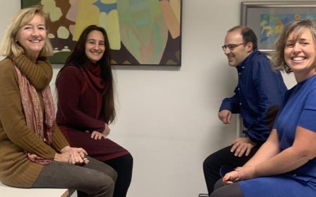 De i a d. Irene L&oacute;pez Go&ntilde;i (NIE), Edure Izkue (San Fermin), Unai Garbisu (Jaso) y Amaia Gurbindo (P.Ziganda).