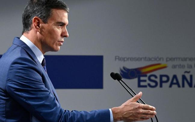 Pedro Sánchez comparece desde Bruselas.