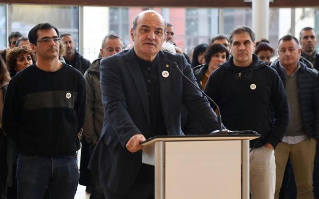 El presidente de Ikastolen Elkartea, Koldo Tellitu, ayer en Donostia.