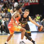 Ludde Hakanson, en el duelo ante el Valencia Basket.