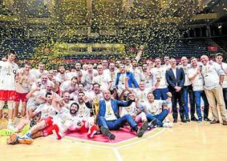 El Estrella Roja, con el título de campeón. Foto: ABA League