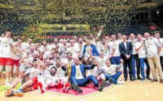 El Estrella Roja, con el título de campeón. Foto: ABA League