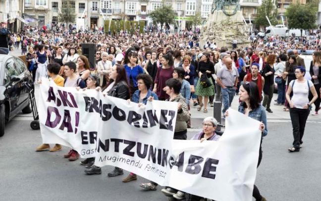Manifestación contra la violencia contra las mujeres.